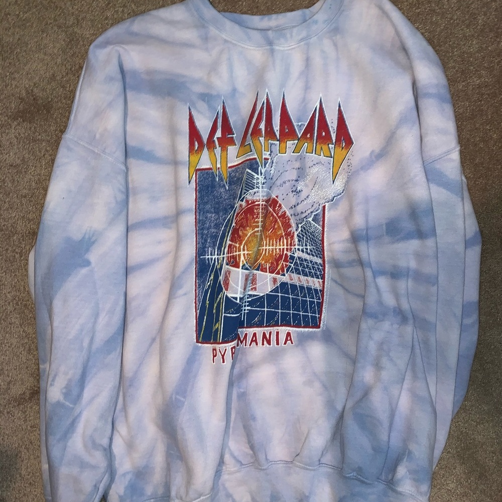 Def Leppard Tie Dye Sweatshirt